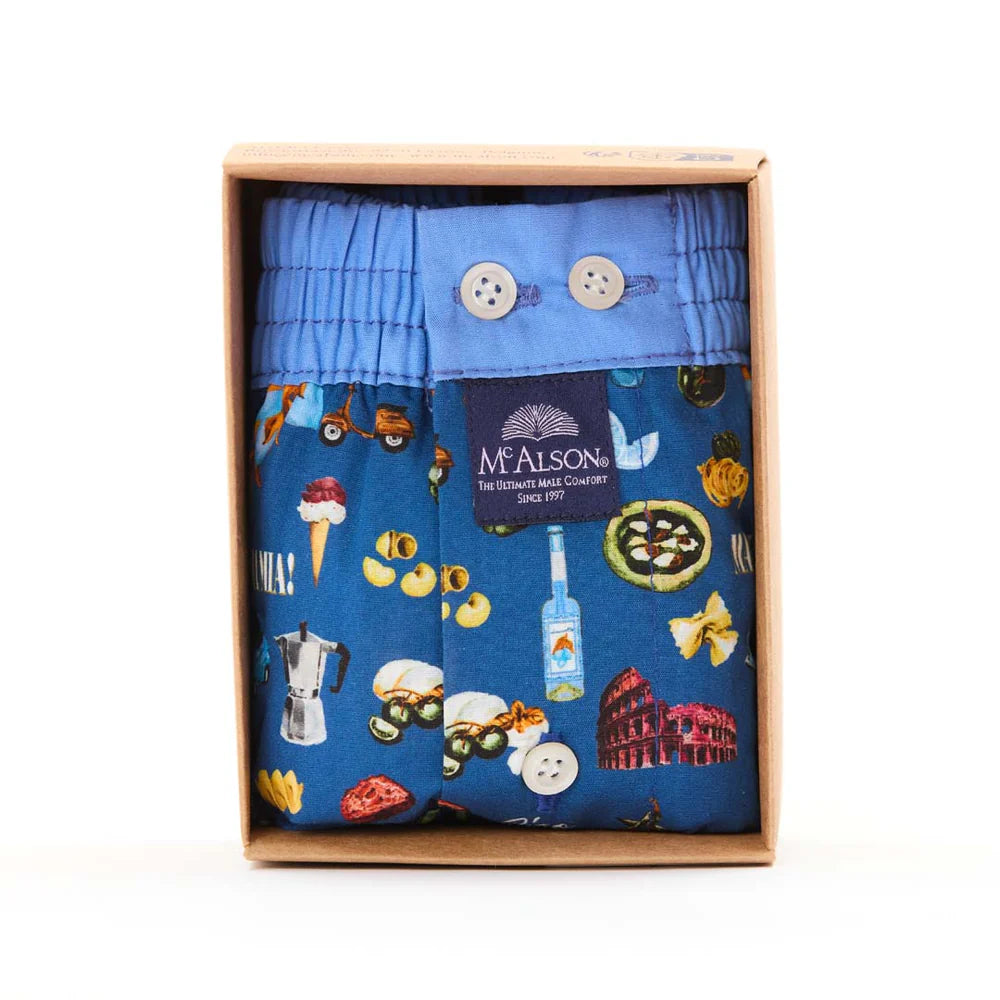 Boxer fantasia "Mamma mia" blu McAlson