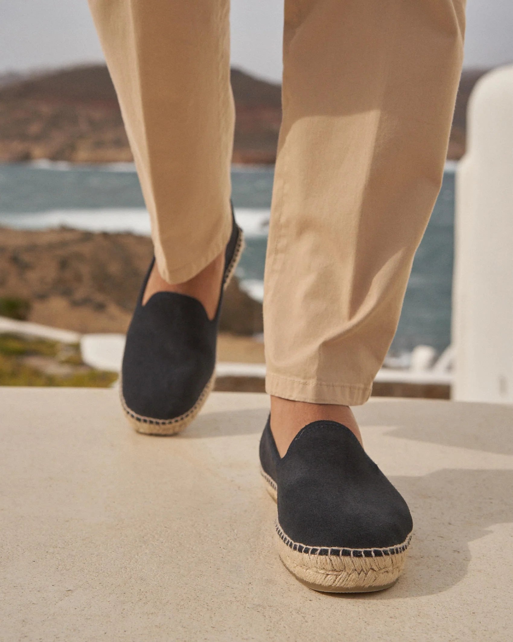 Espadrillas suede Hamptons Patriot Blue Manebì