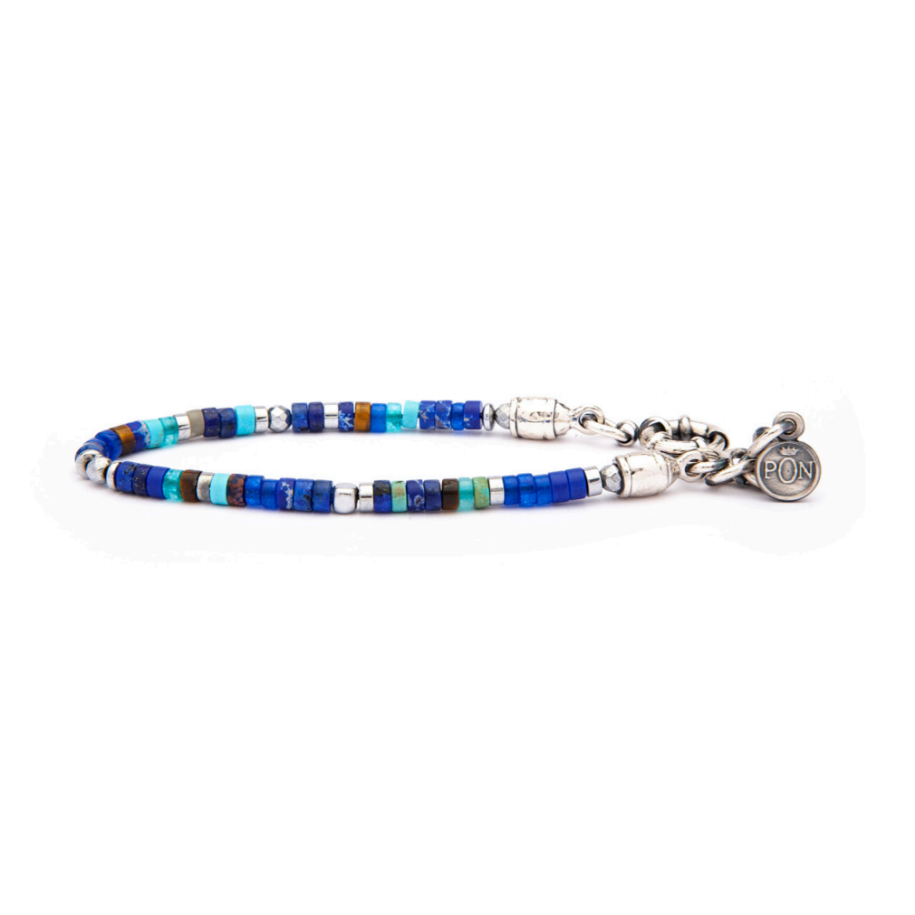 Bracciale Brasil blu occhio di Tigre PON