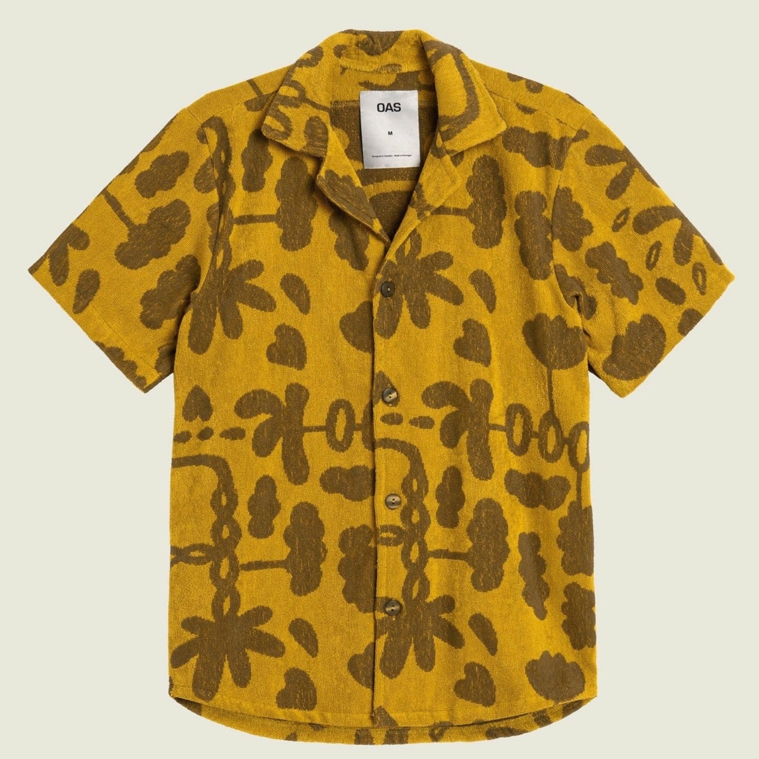 Camicia spugna jacquard Galbanum OAS