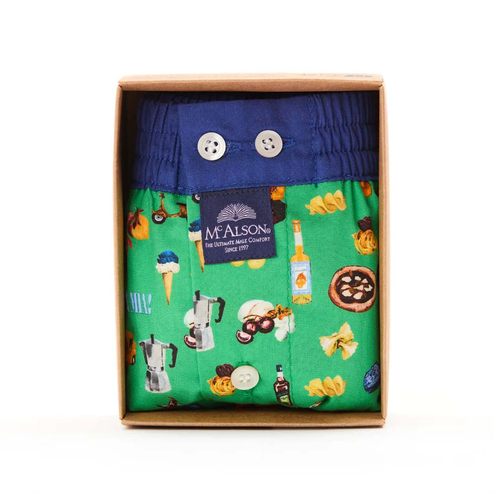 Boxer fantasia "Mamma mia" verde McAlson