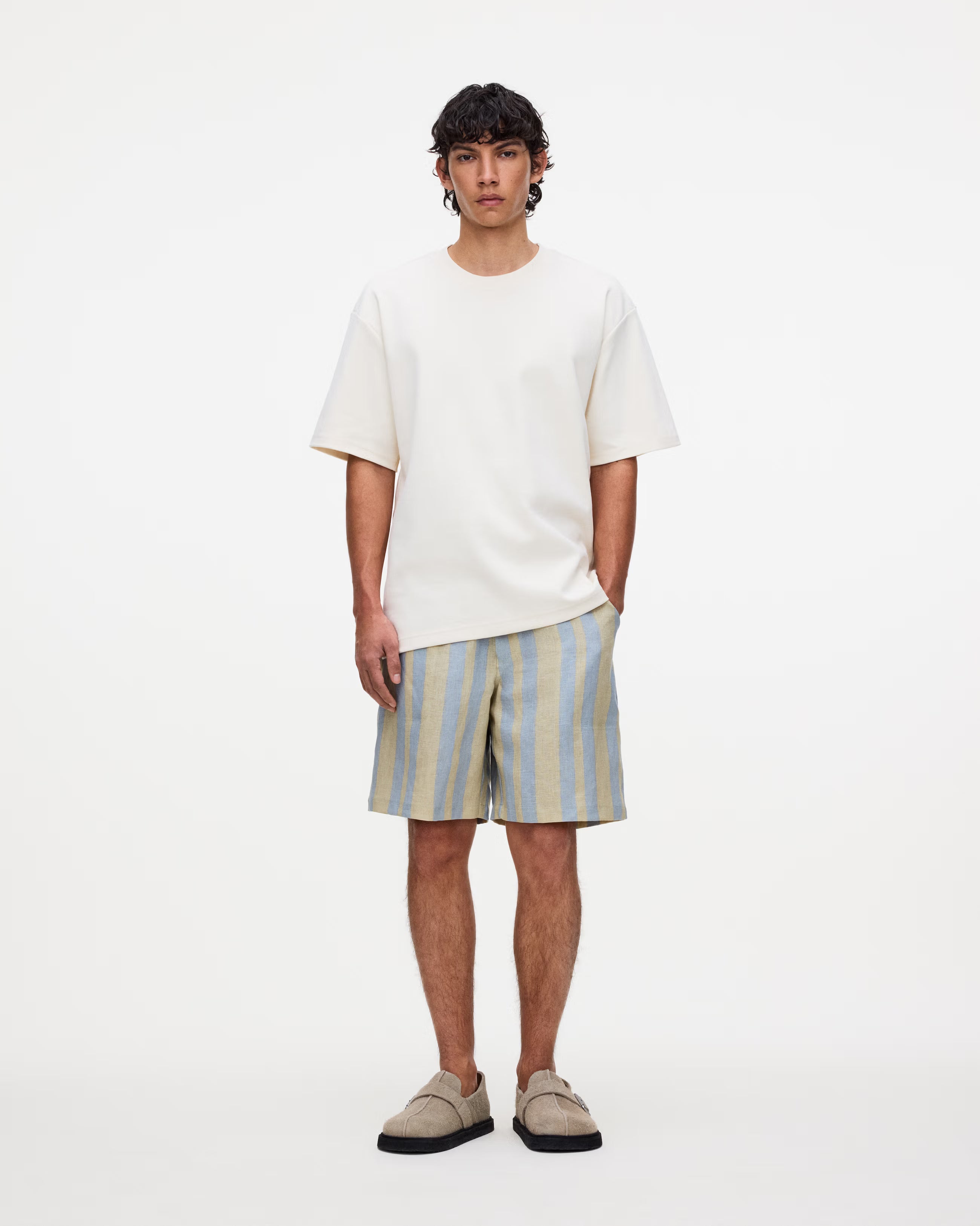 Pantaloncino lino Mist Strata Nicola OAS