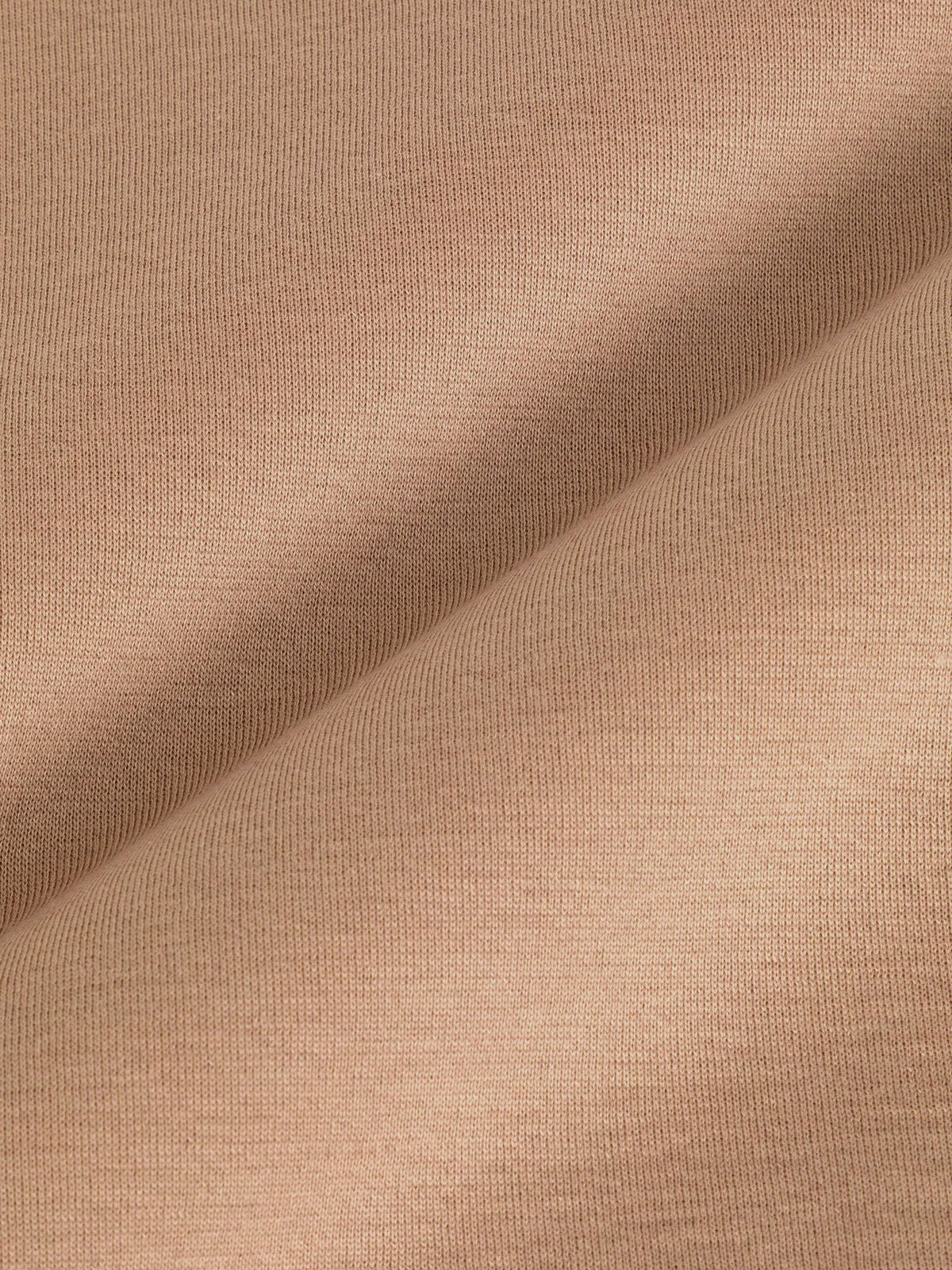 Polo dorset manica lunga extra fine merino wool toasted almond John Smedley