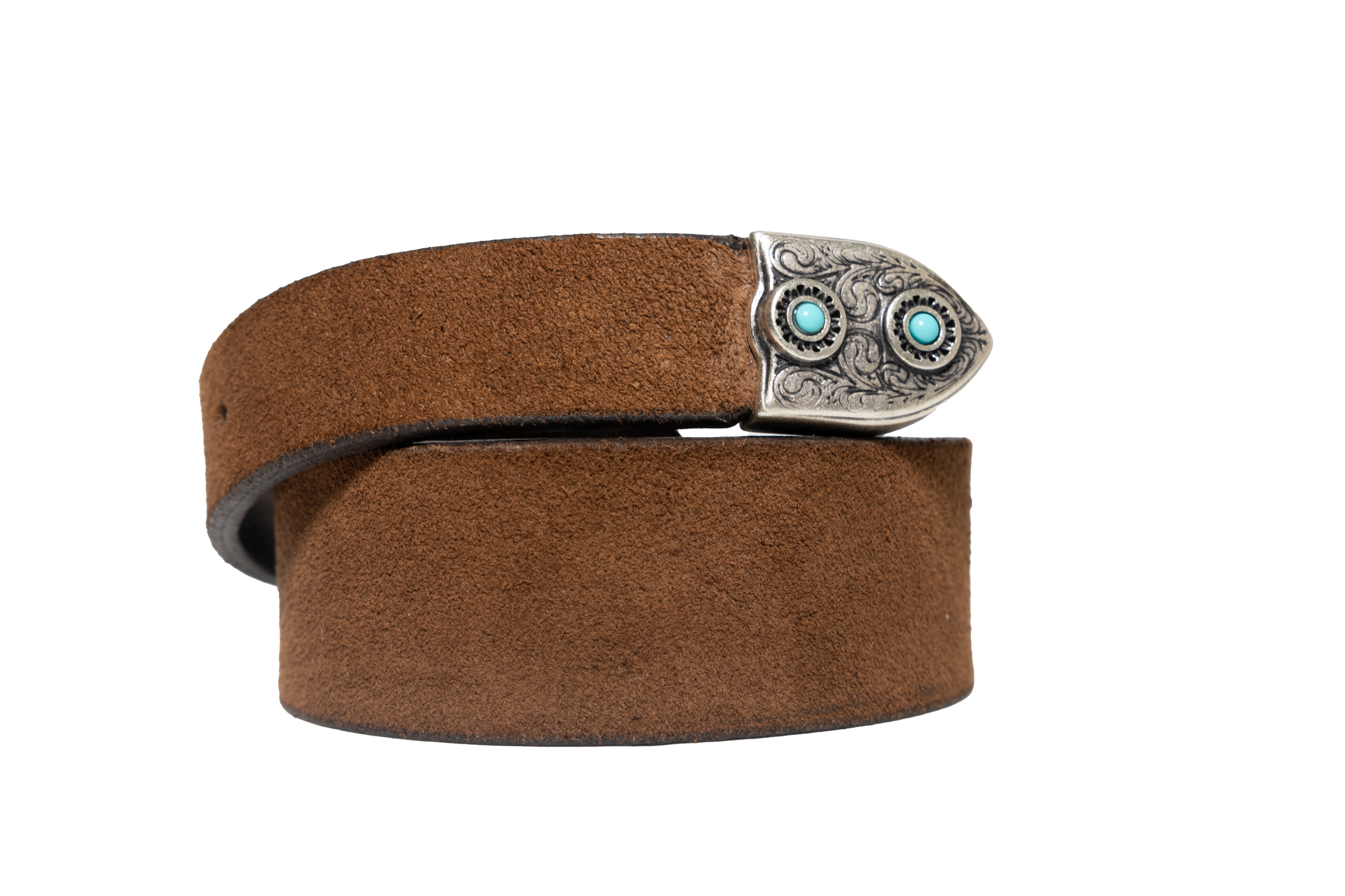 Cintura western turchesi camoscio bruciato Monsieur