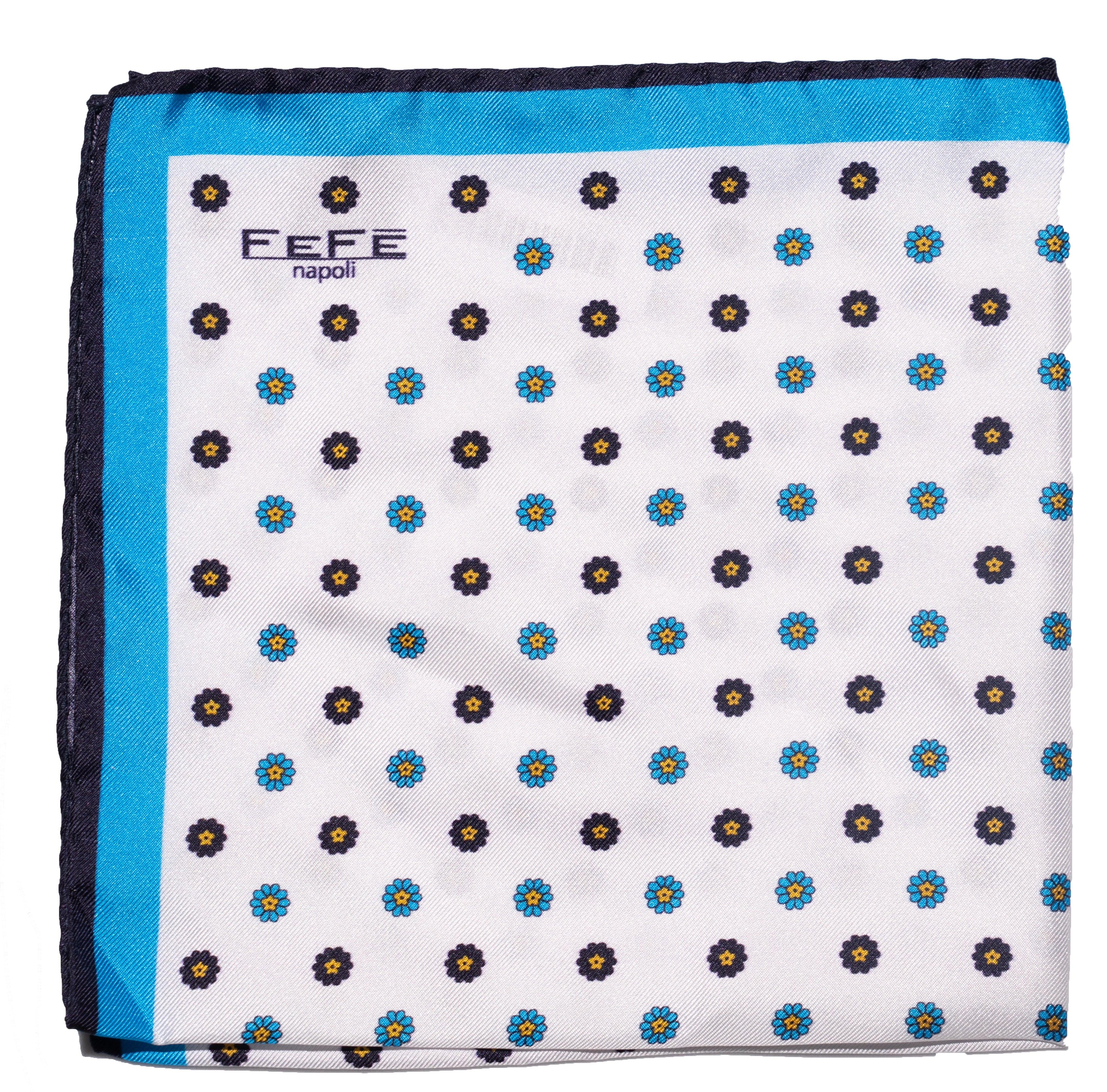 Pocket square fiorellino bianca Fefè