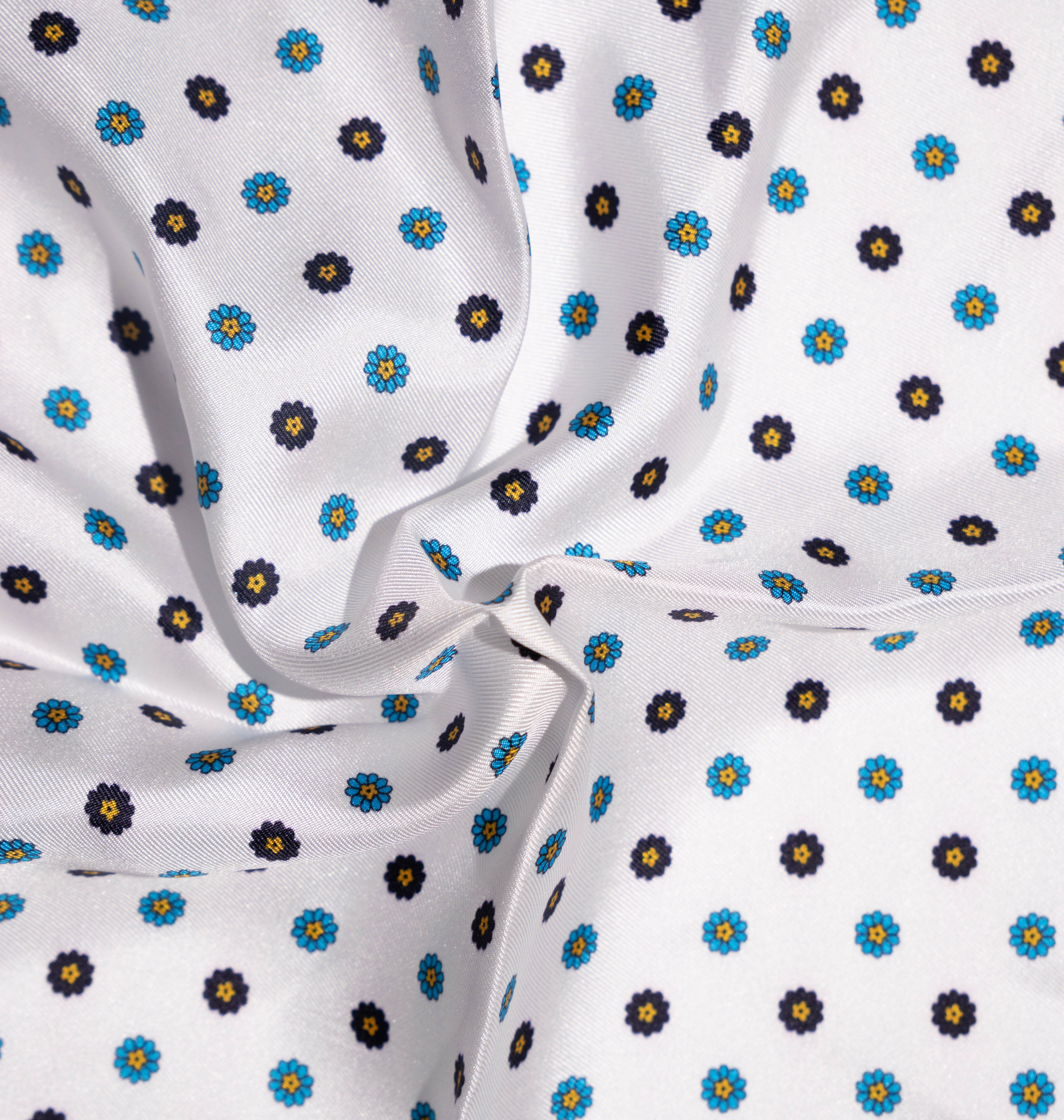 Pocket square fiorellino bianca Fefè