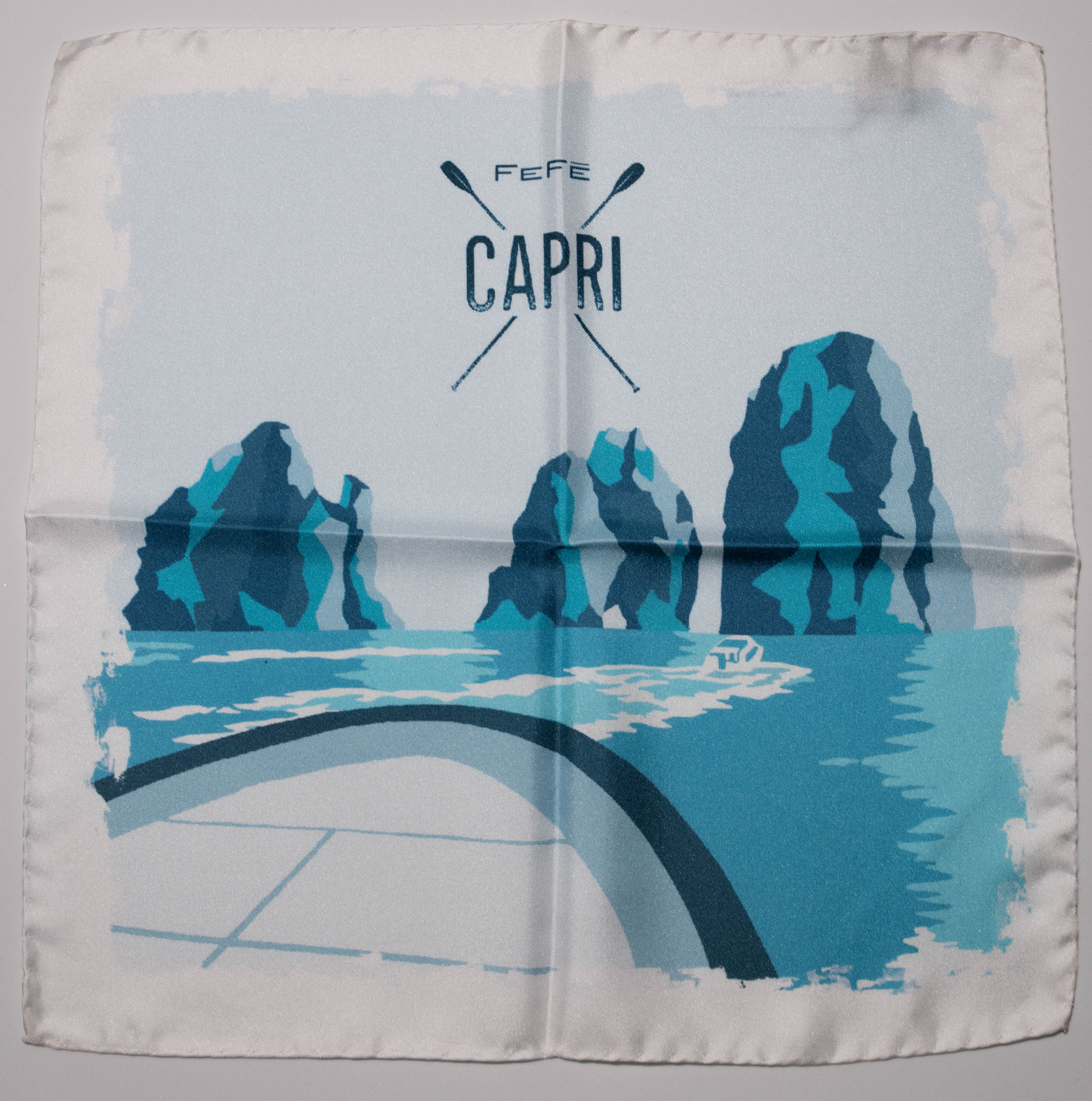 Pocket square seta Capri Fefè