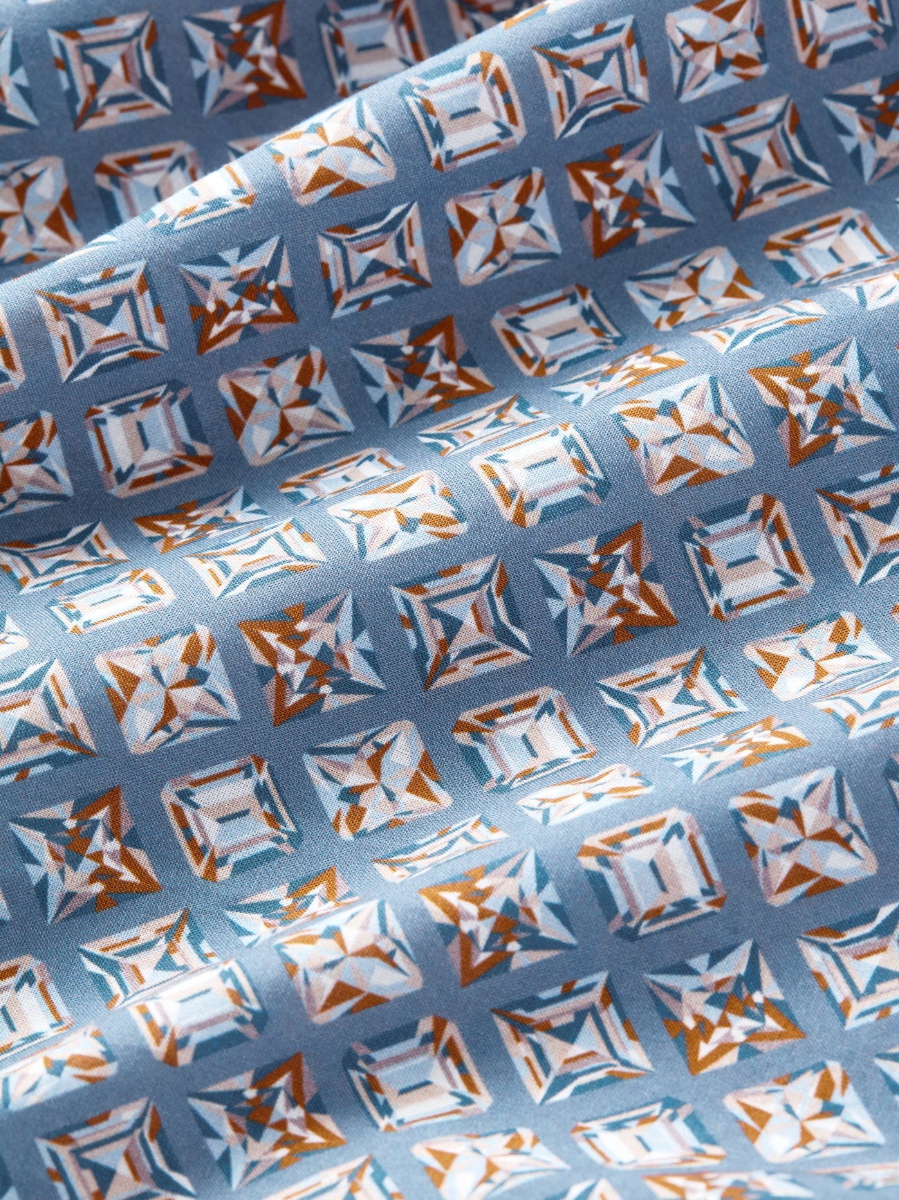 Pigiama lungo cotone batista multicolore blue diamond Derek Rose