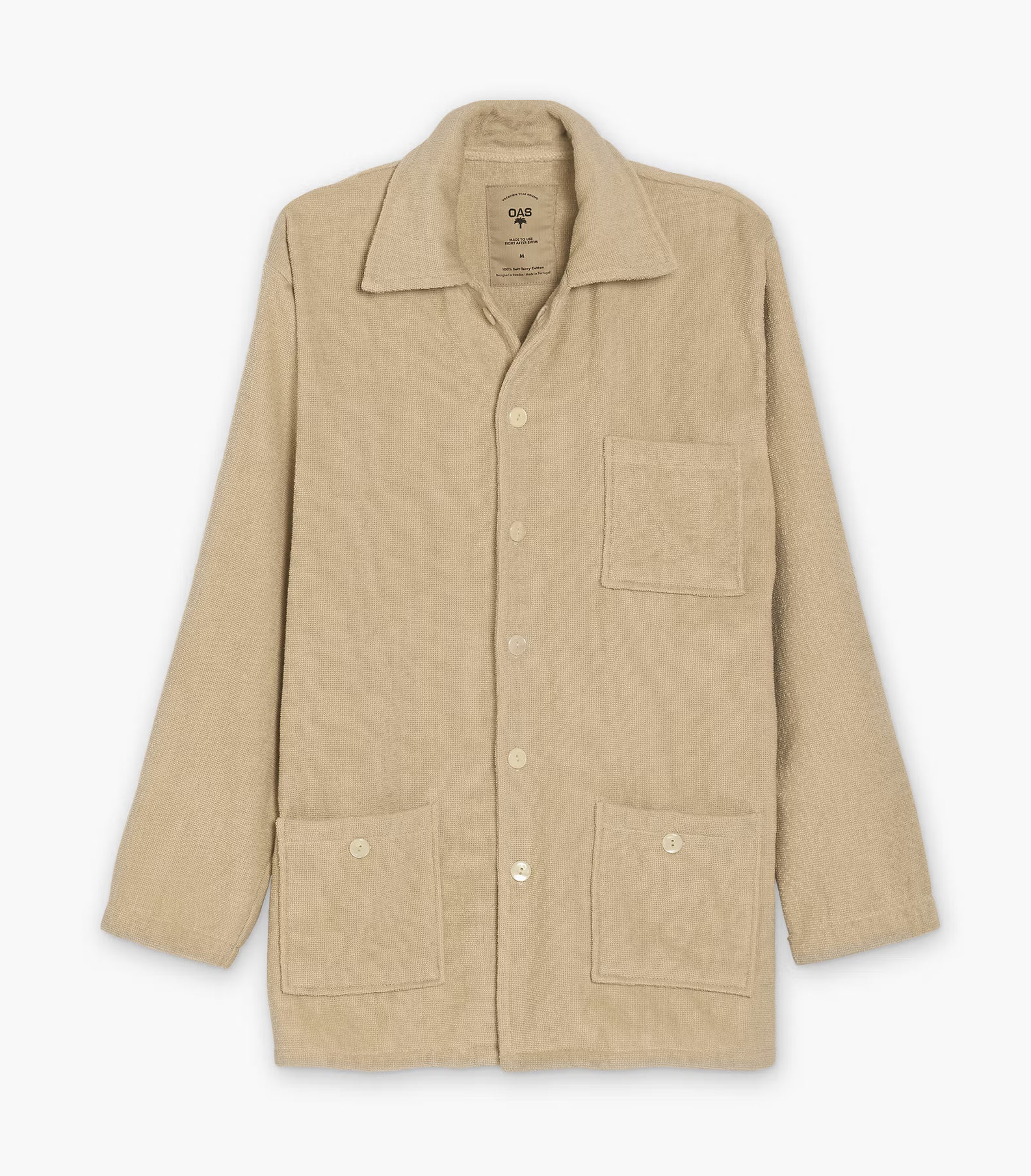 Giacca spugna beige Dandy OAS