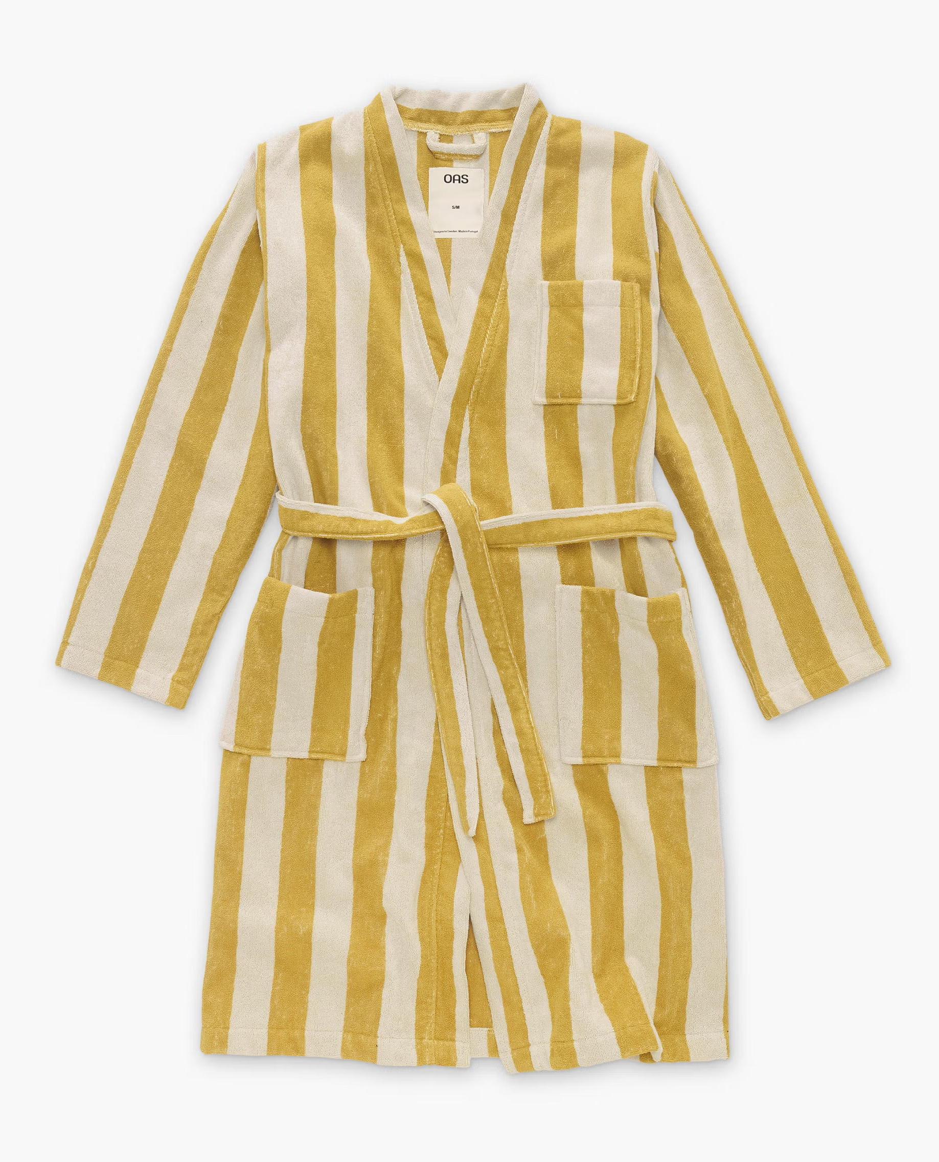 Accappatoio in spugna rigato OAS