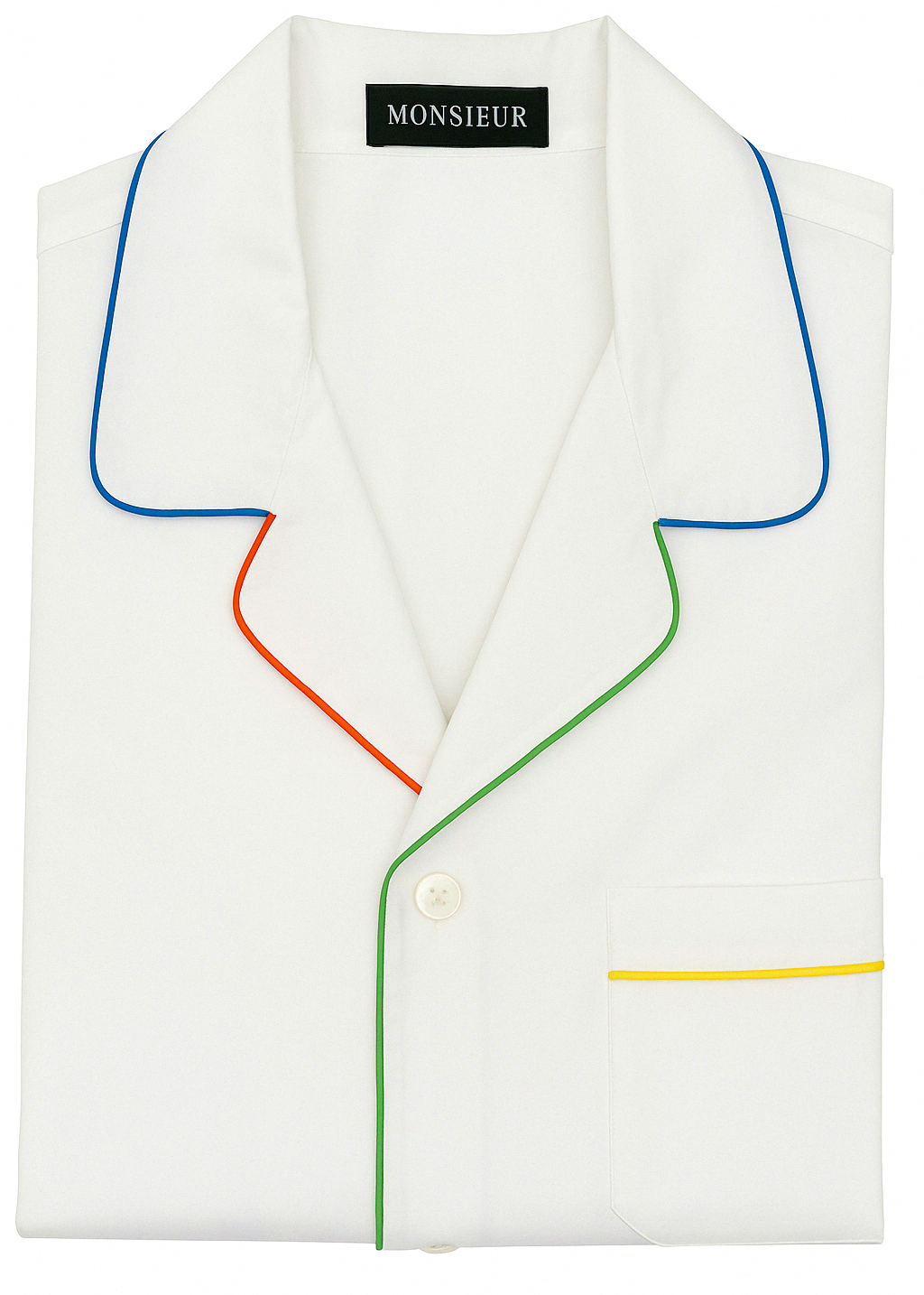 Pigiama lungo cotone Acapulco bianco Monsieur