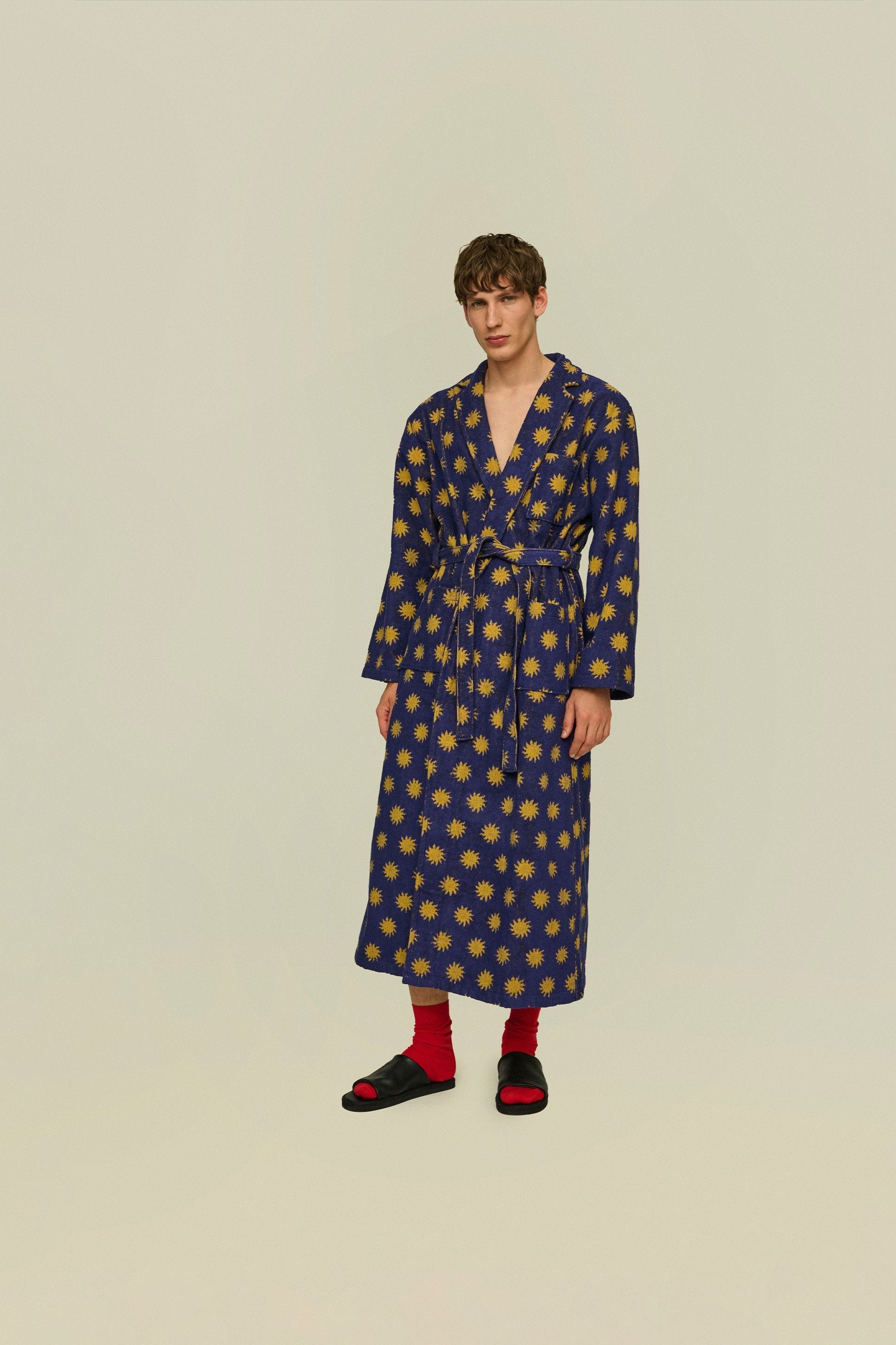 Accappatoio in spugna Sunday blu OAS