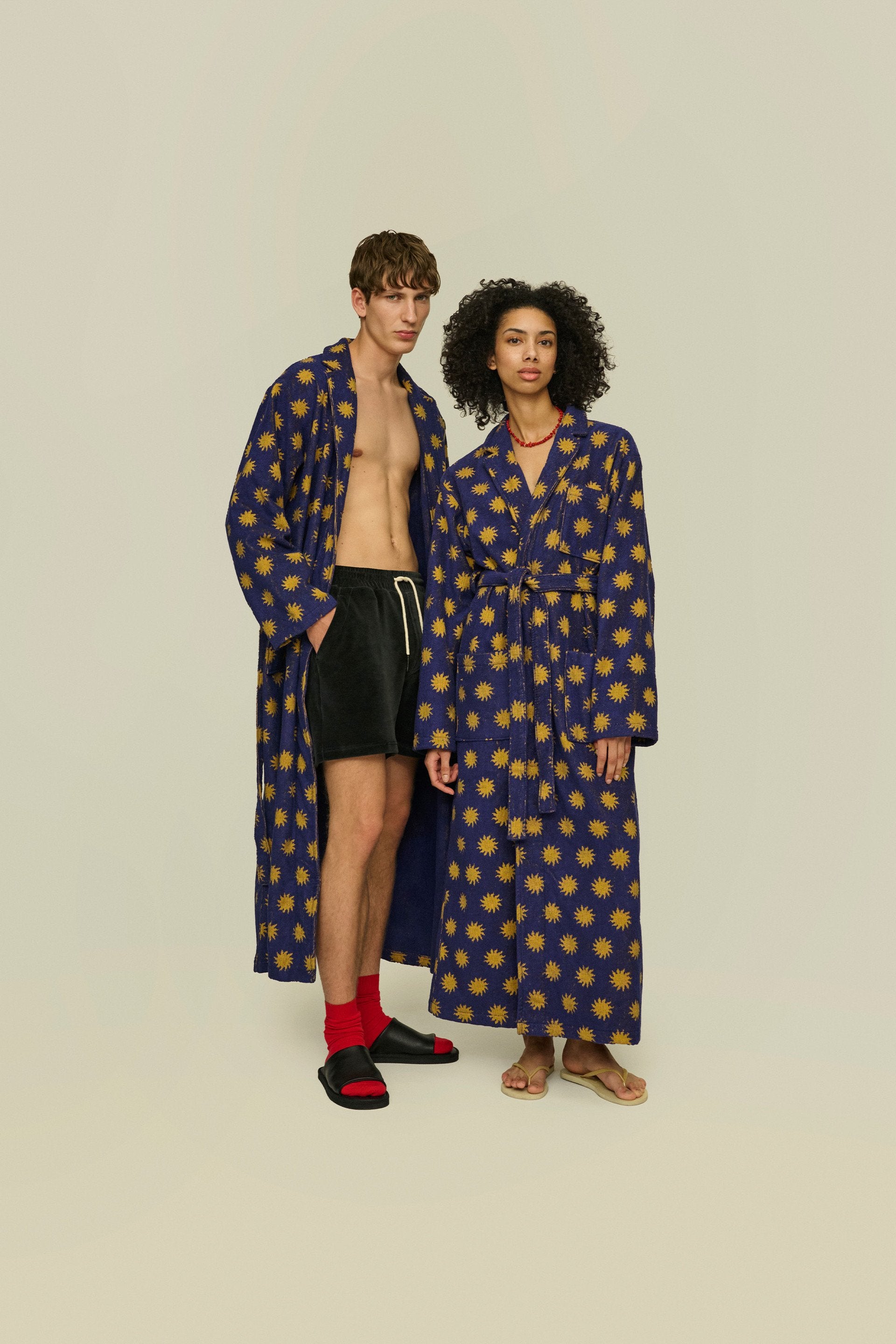 Accappatoio in spugna Sunday blu OAS