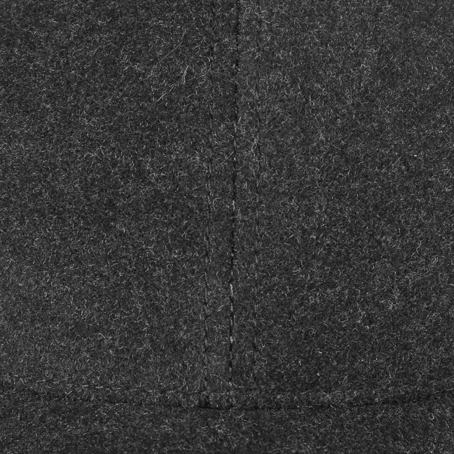 Cappellino baseball con paraorecchie lana cashmere grigio scuro Stetson