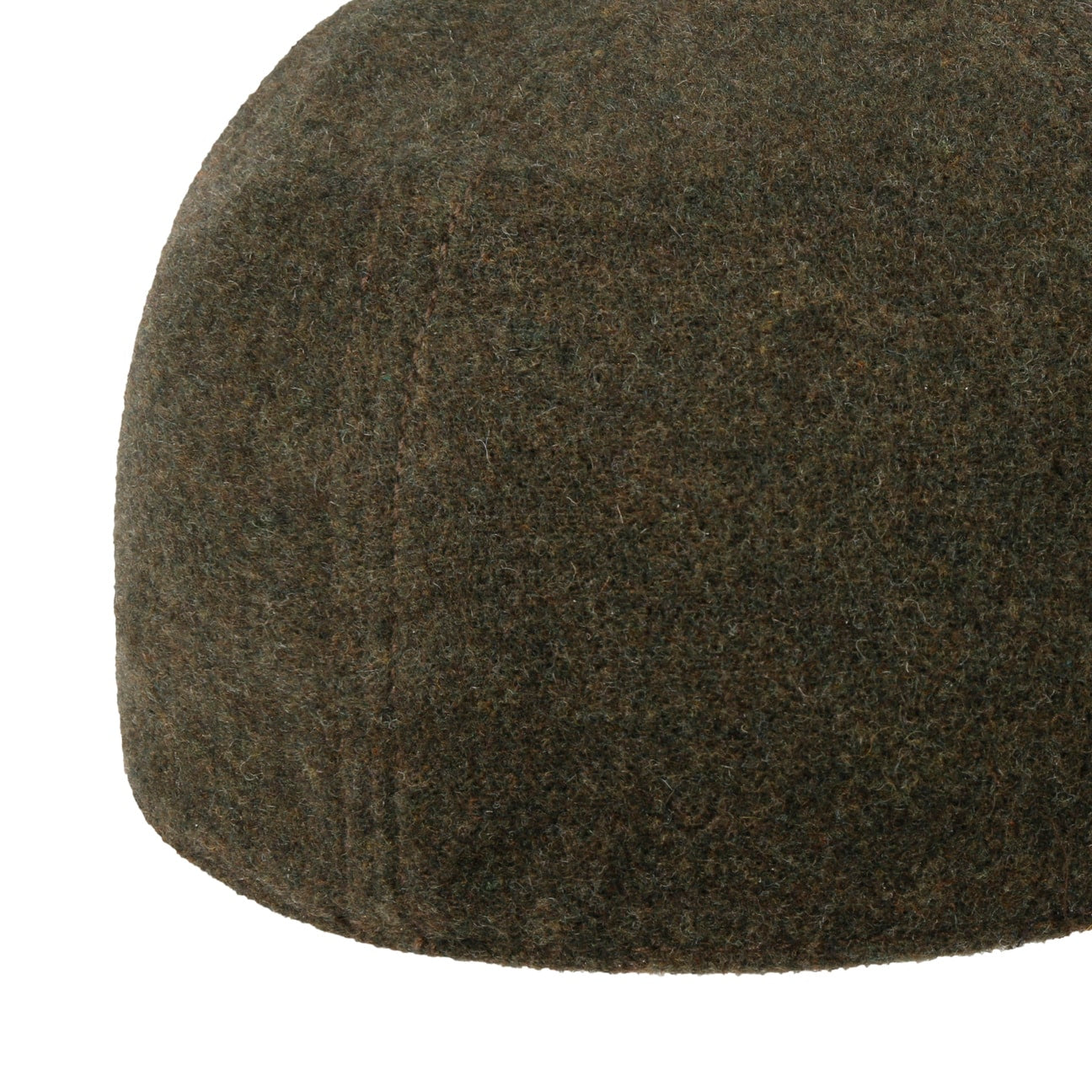 Cappellino baseball con paraorecchie lana cashmere verde oliva Stetson