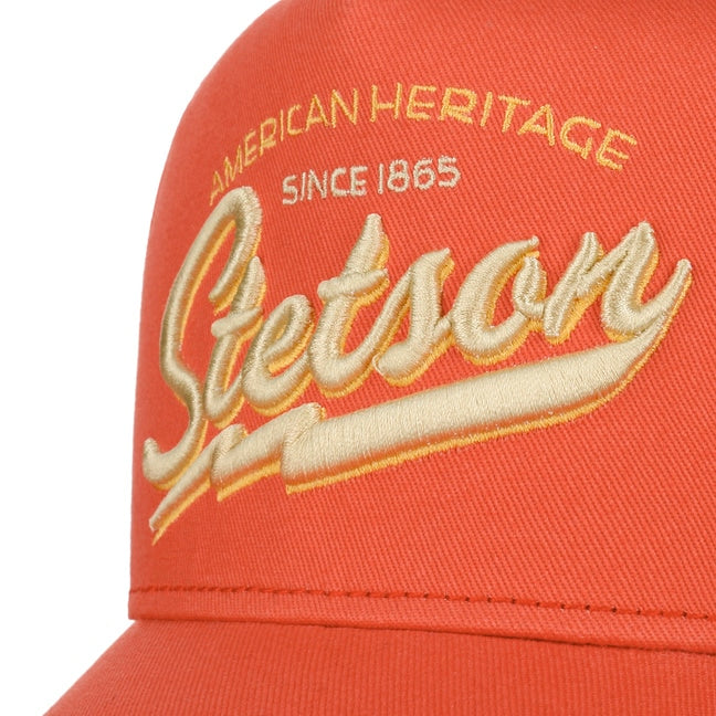 Cappellino Trucker American Heritage corallo Stetson