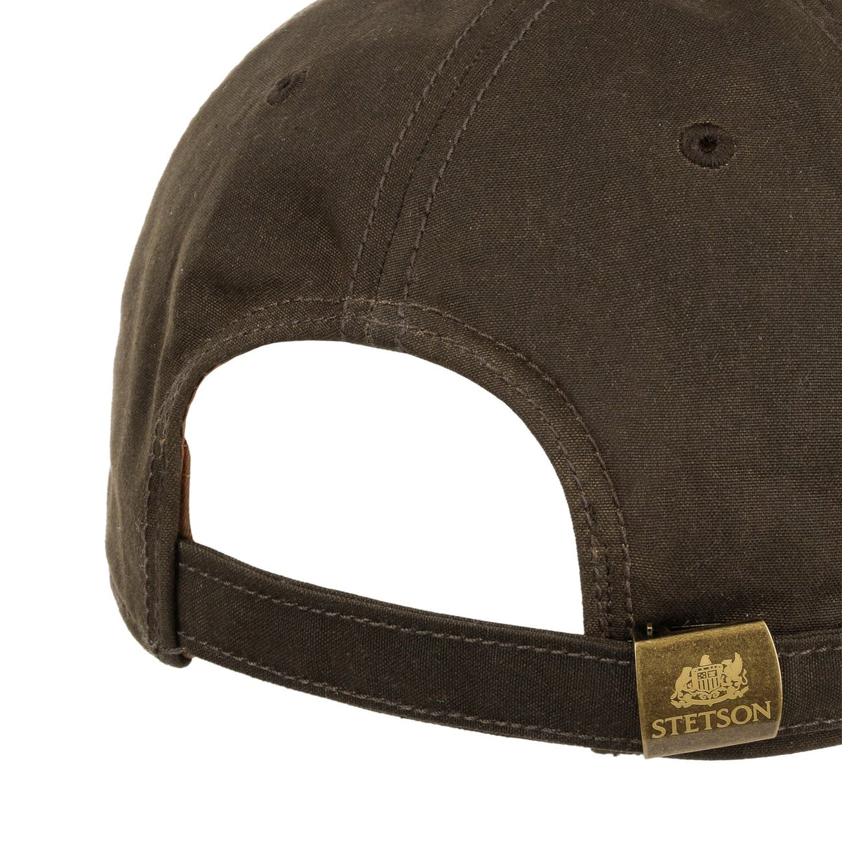 Cappellino Exploring since 1865 cotone waxed verde oliva Stetson