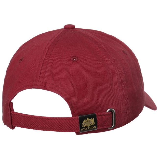 Cappellino da baseball rosso bordeaux Stetson