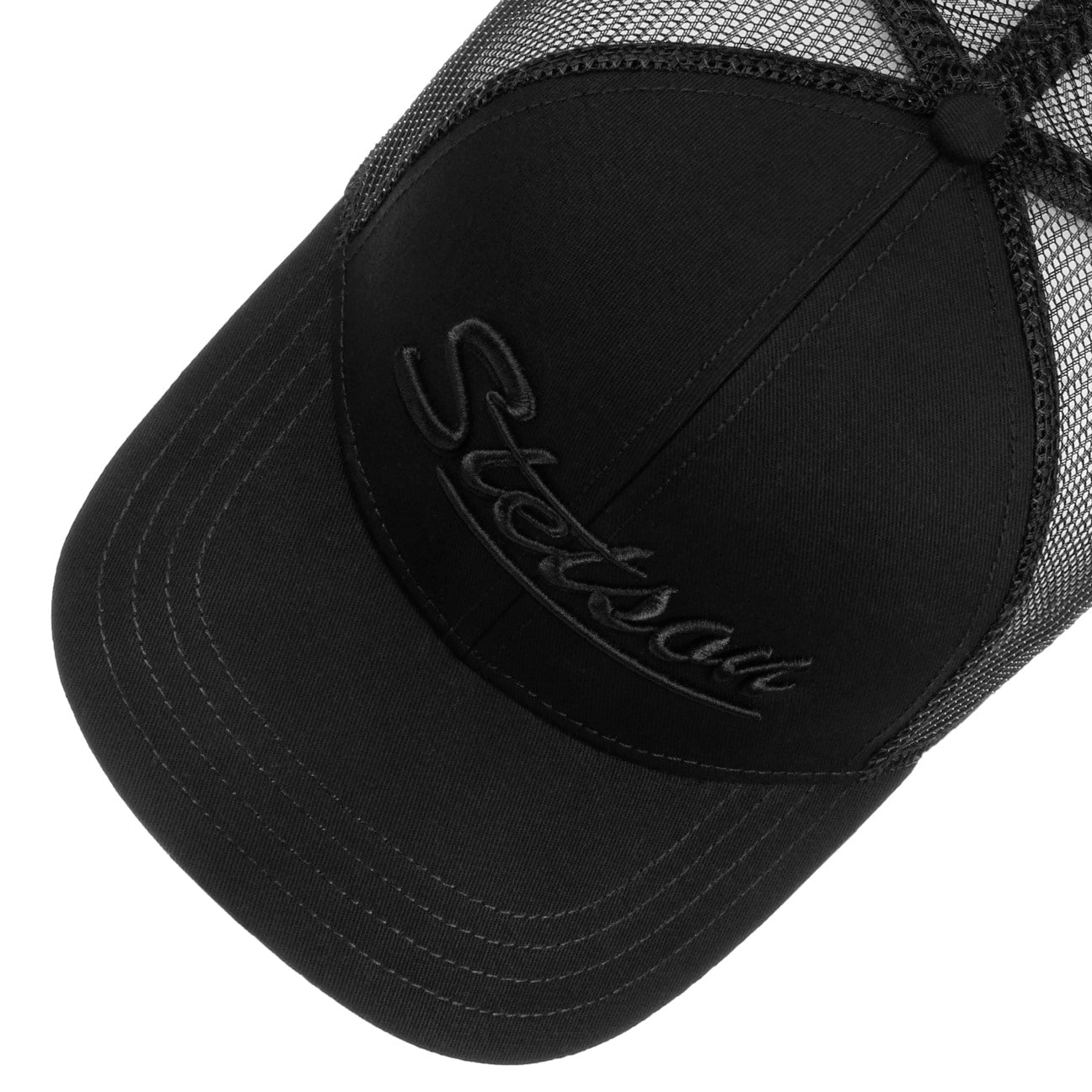 Cappellino Trucker monocromo nero Stetson