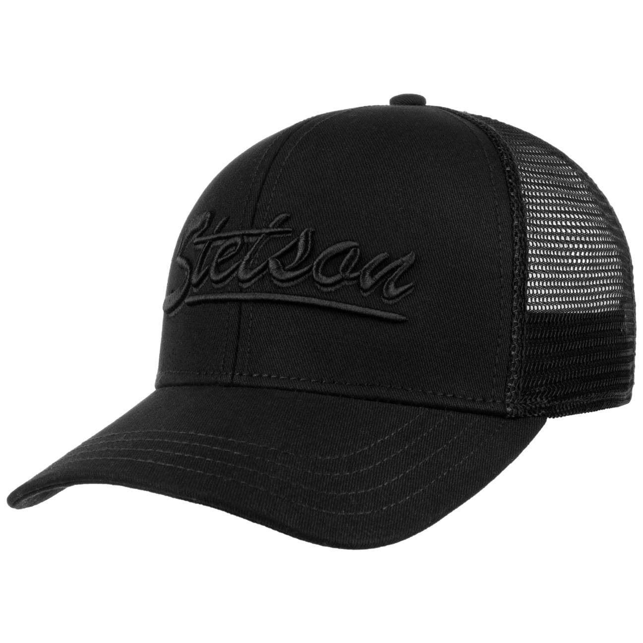 Cappellino Trucker monocromo nero Stetson
