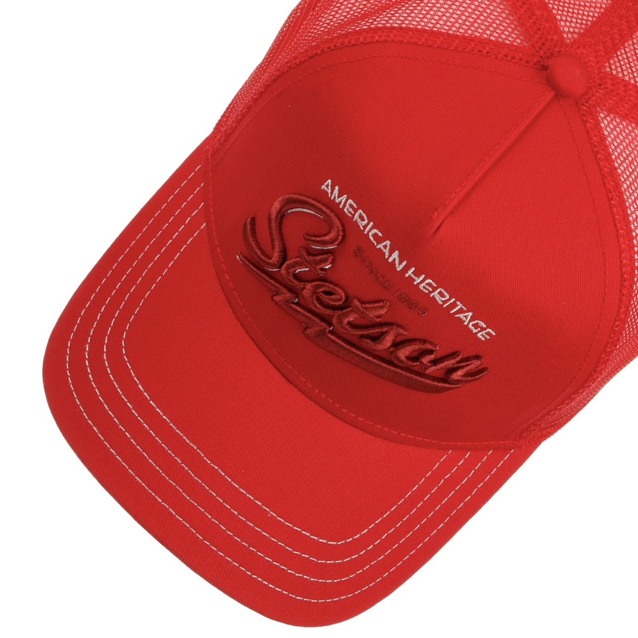 Cappellino Trucker since 1865 rosso Stetson