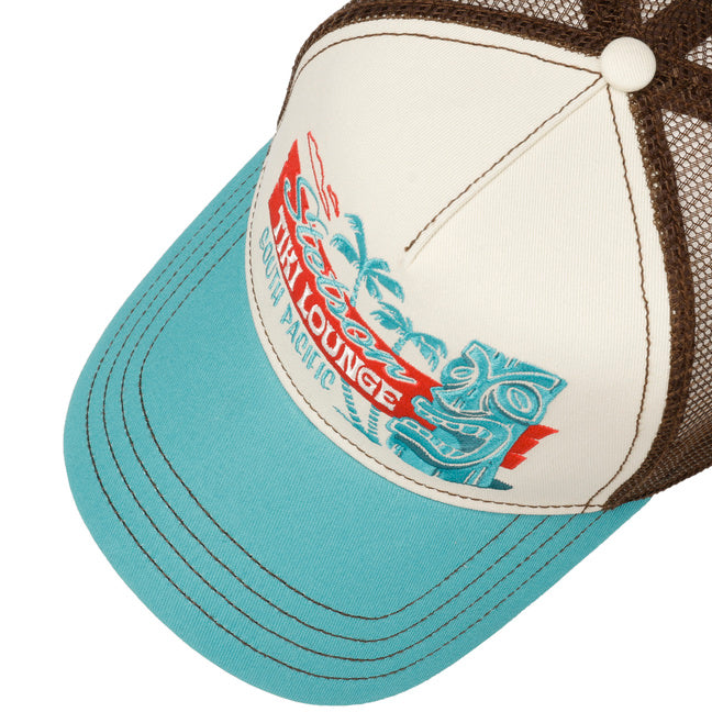 Cappellino Trucker Tiki Lounge turchese moro Stetson