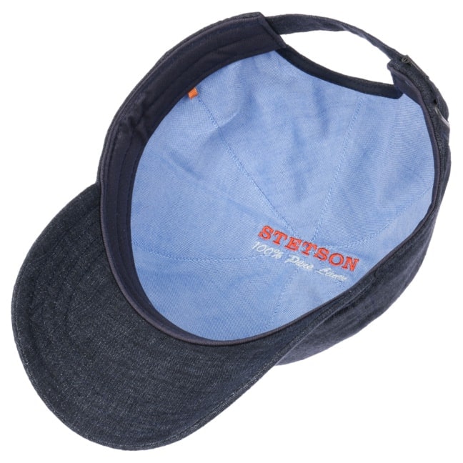Cappellino baseball lino blu Stetson