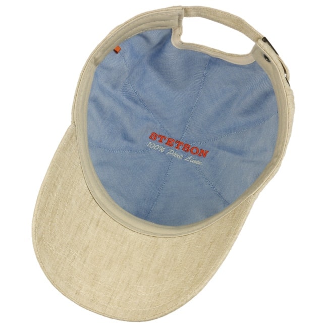 Cappellino baseball lino beige melange Stetson