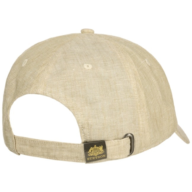 Cappellino baseball lino beige melange Stetson
