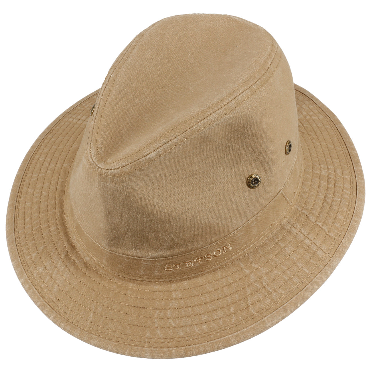 Cappello traveller cotone organico beige Stetson