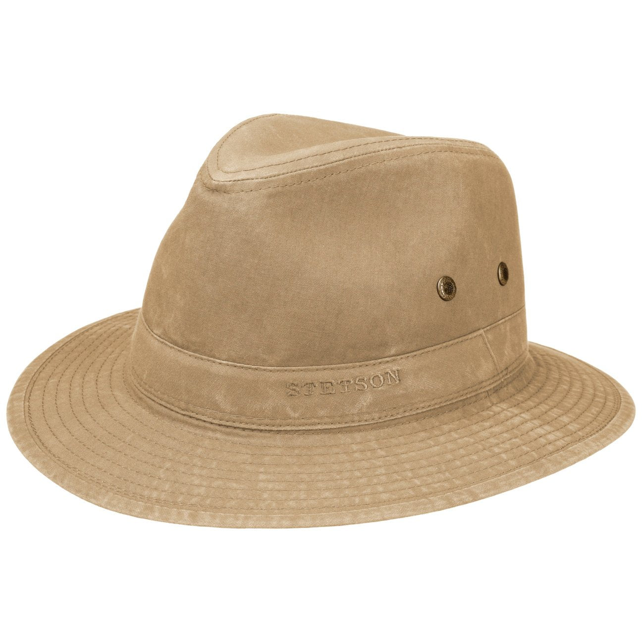 Cappello traveller cotone organico beige Stetson