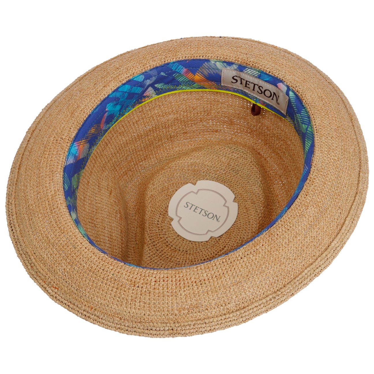 Cappello rafia crochet Festival player Stetson