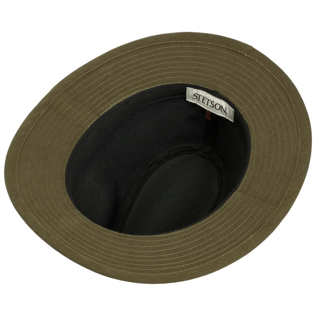 Cappello traveller waxed verde oliva Stetson