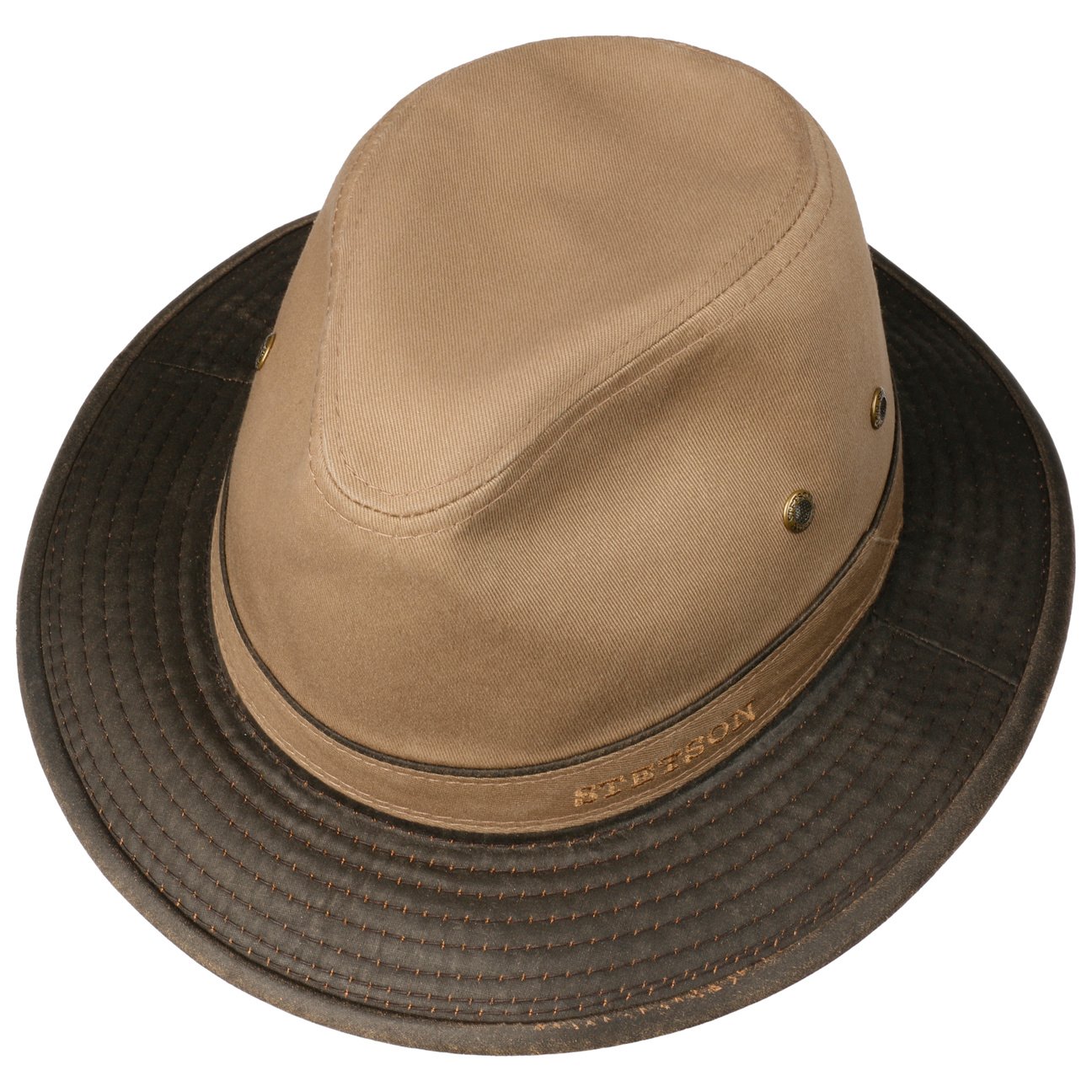 Cappello traveller cotone bicolore Stetson