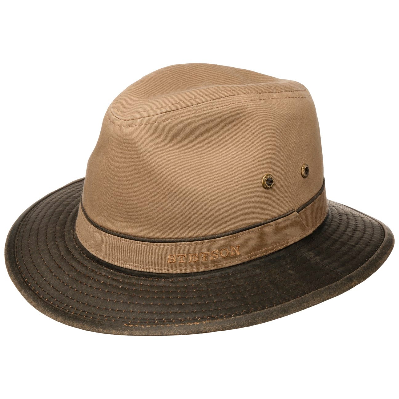 Cappello traveller cotone bicolore Stetson