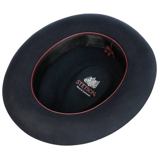 Cappello Fedora lana navy Rosedale Stetson