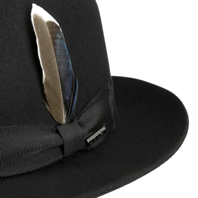 Cappello Fedora lana nero Rosedale Stetson