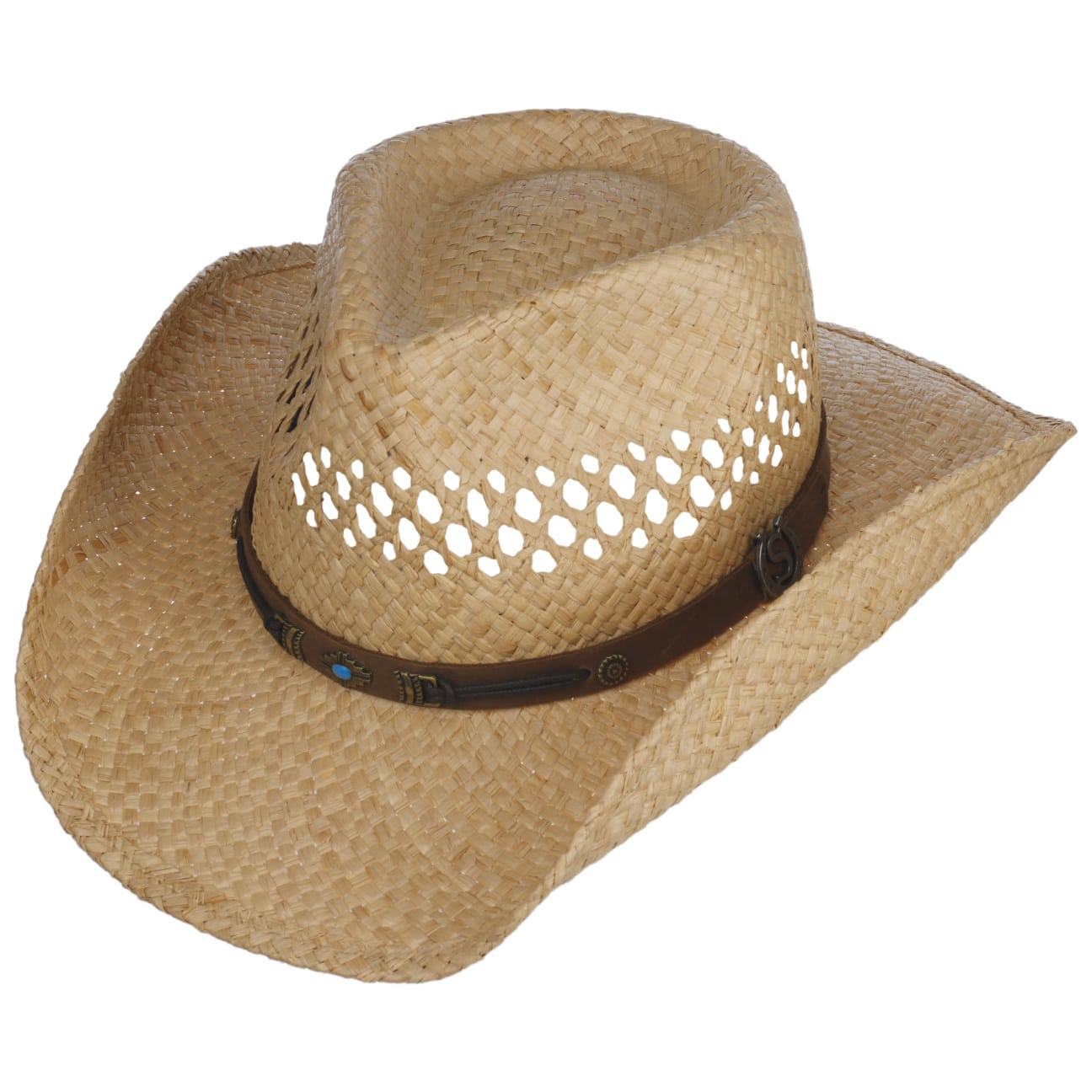 Cappello western Rifterson rafia Stetson