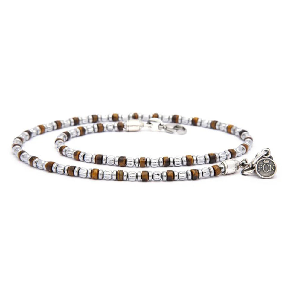 Collana granina occhio di tigre PON