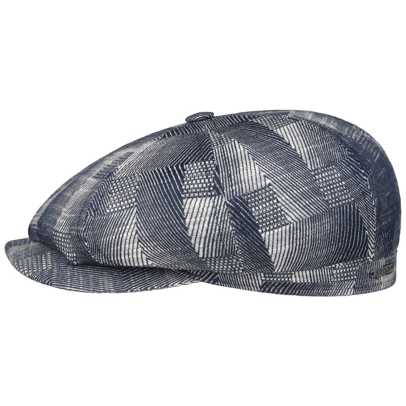 Coppola Hatteras cotone jacquard blu scuro bianco Stetson