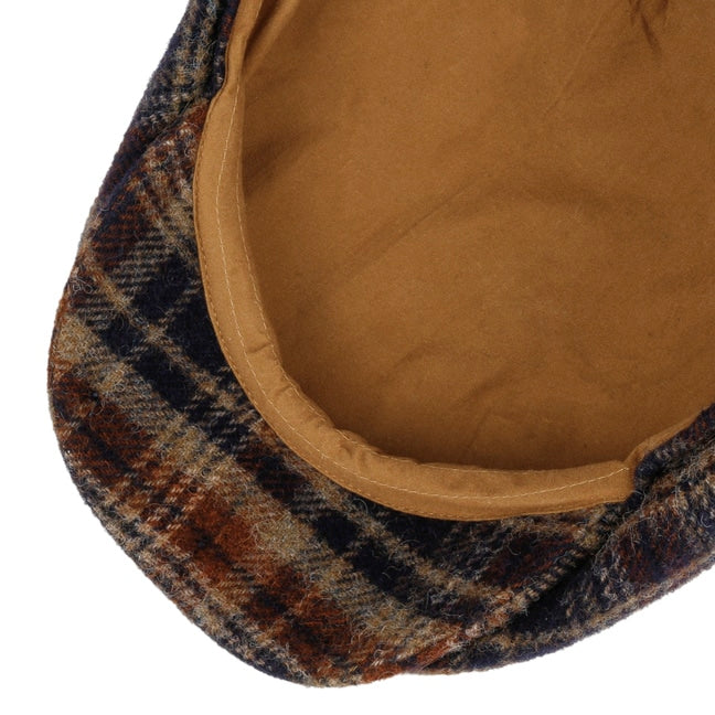 Coppola Hatteras Shetland plaid blu moro Stetson