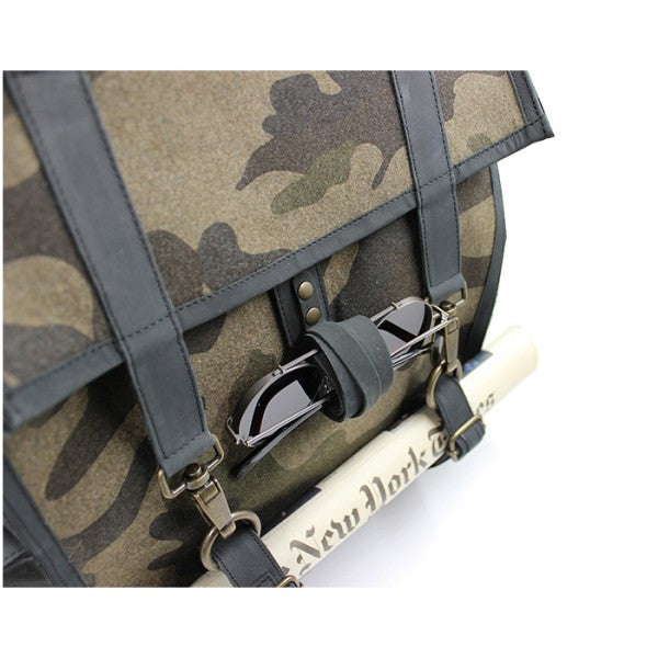 Backpack Survey Evolution pelle tela camouflage Kjore Project