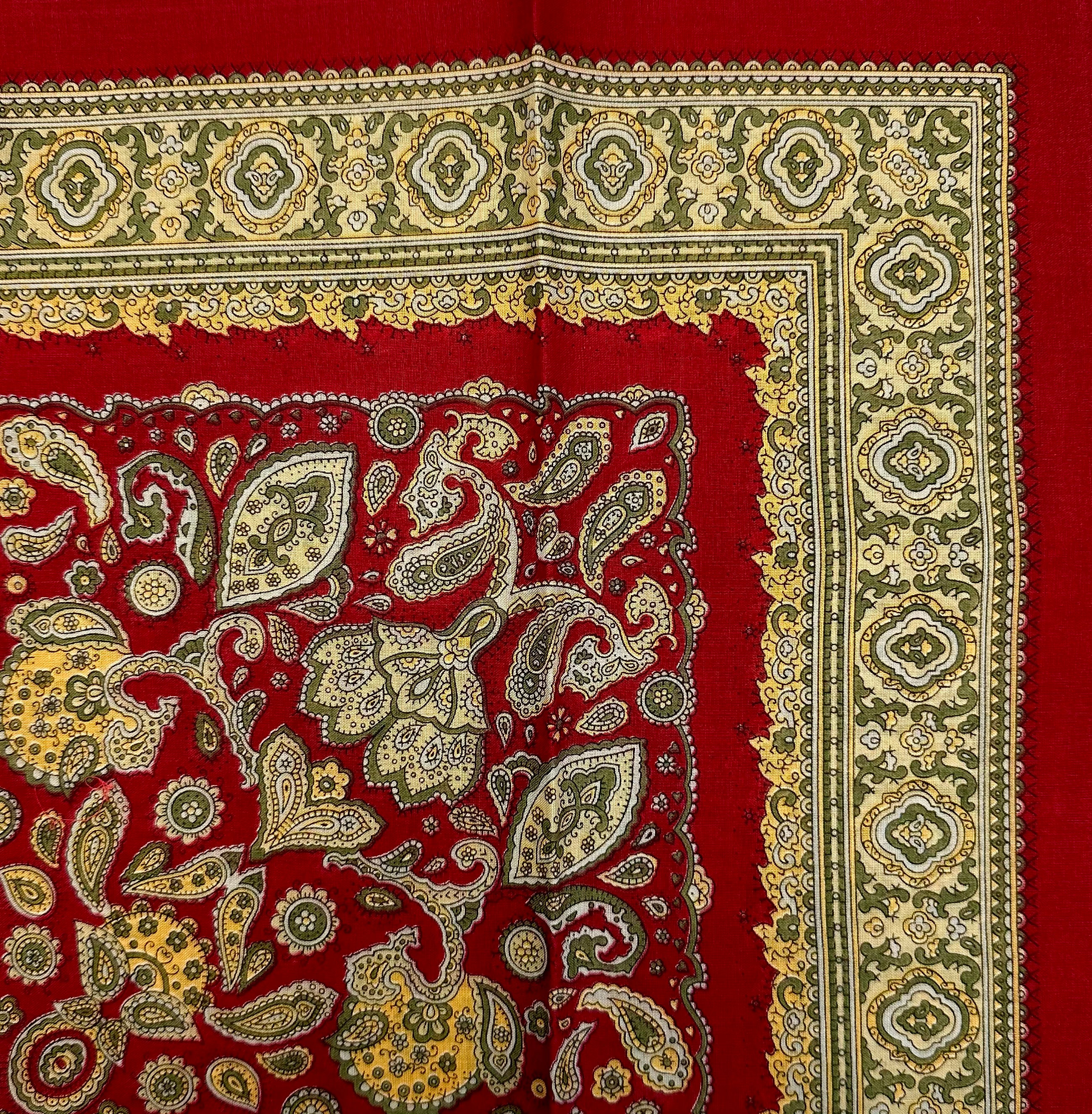 Fazzoletto bandana cotone fantasia paisley bordeaux Monsieur