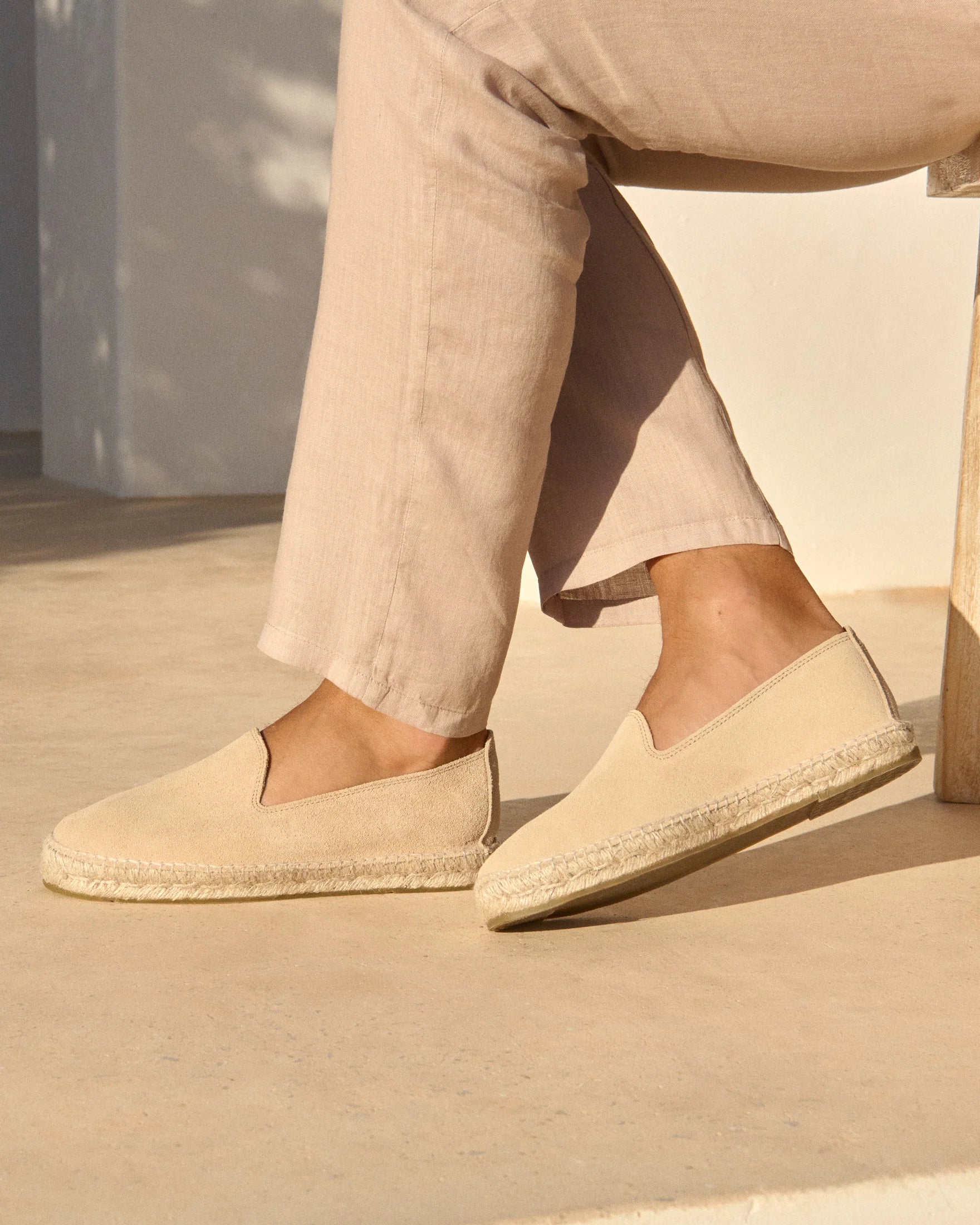 Espadrillas suede Hamptons Champagne Beige Manebì
