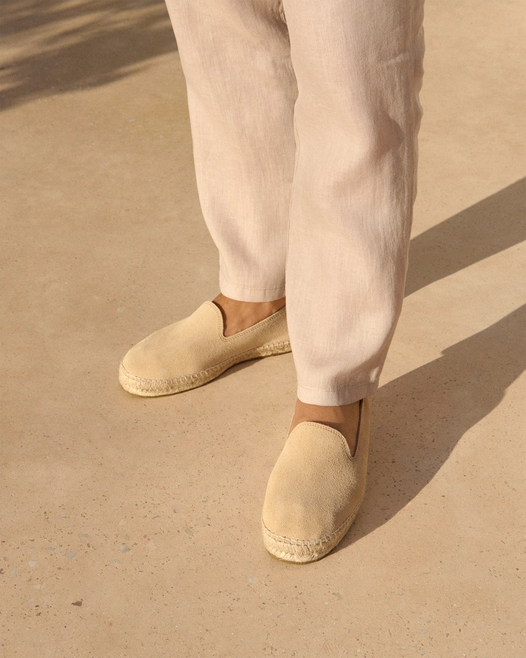 Espadrillas suede Hamptons Champagne Beige Manebì