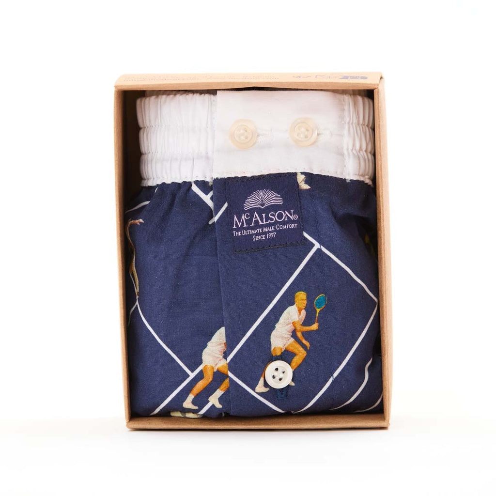 Boxer fantasia tennisti blu McAlson