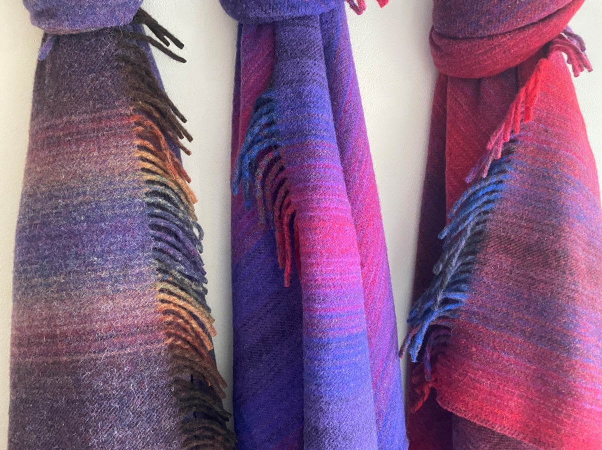 Plaid lana spectrum purple heather Monsieur