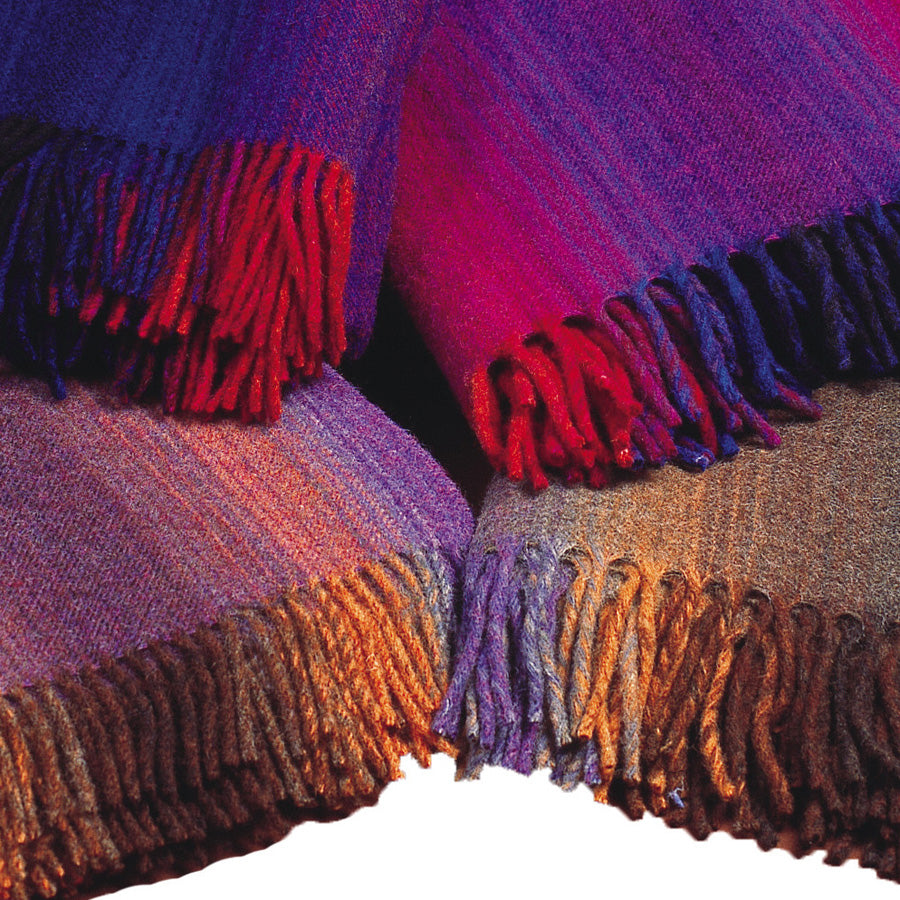 Plaid lana spectrum viola Monsieur