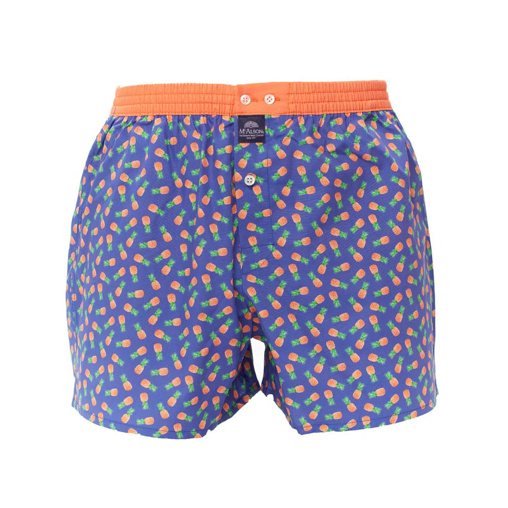 Boxer pineapple blu arancione McAlson