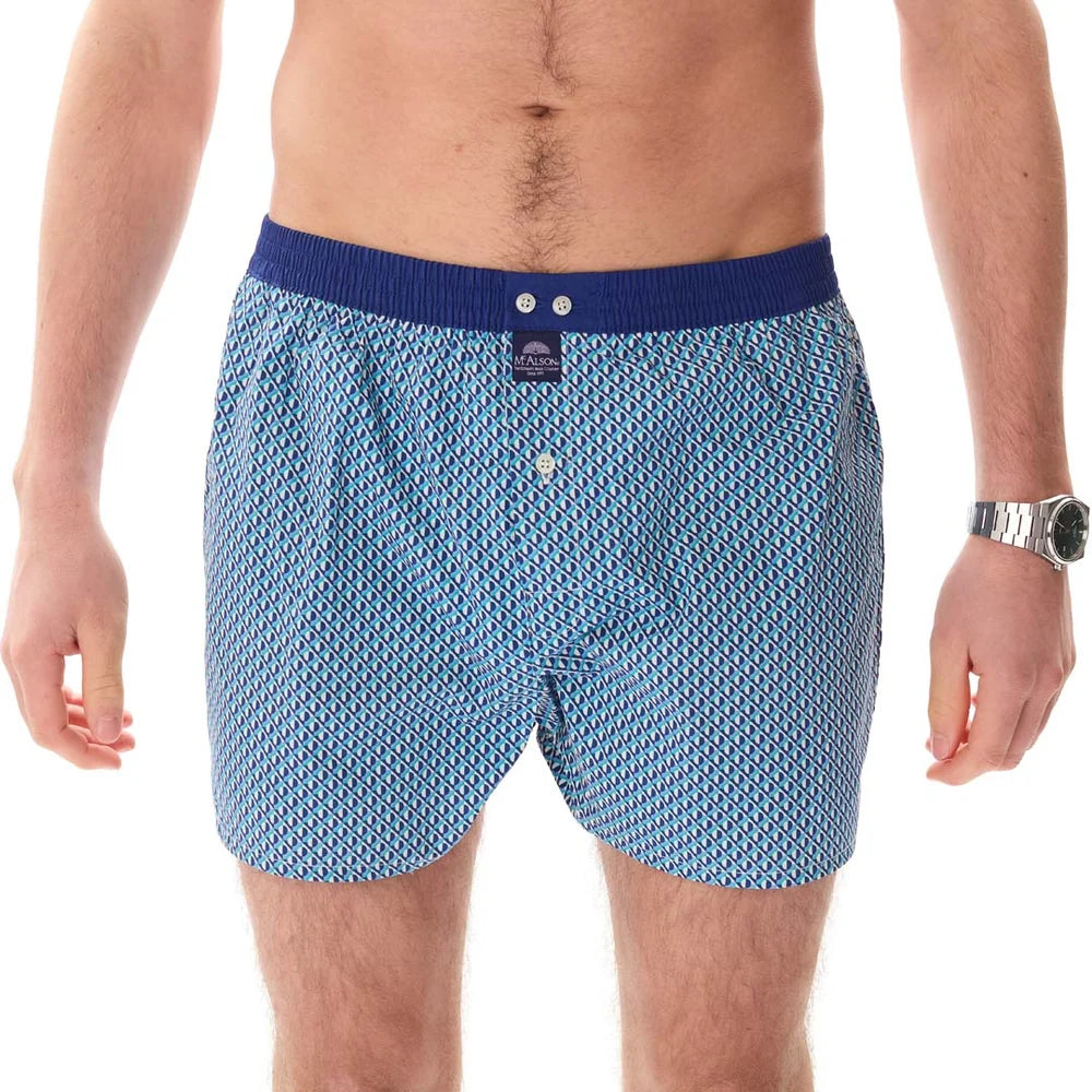 Boxer geometrico turchese McAlson